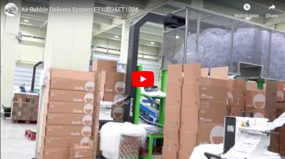 Sistema de colchón de aire para el comercio electrónico general