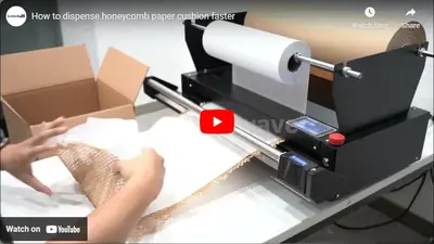 Cómo dispensar el cojín de papel panal más rápido