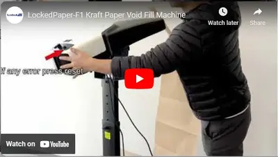 Máquina de llenado vacío de papel Kraft LockedPaper-F1