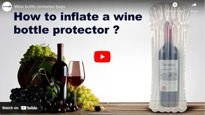 Bolsas protectoras de botellas de vino