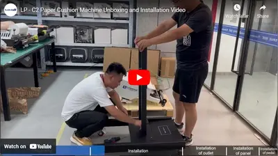 Máquina de cojín de papel LP - C2 Unboxing y Vídeo de instalación