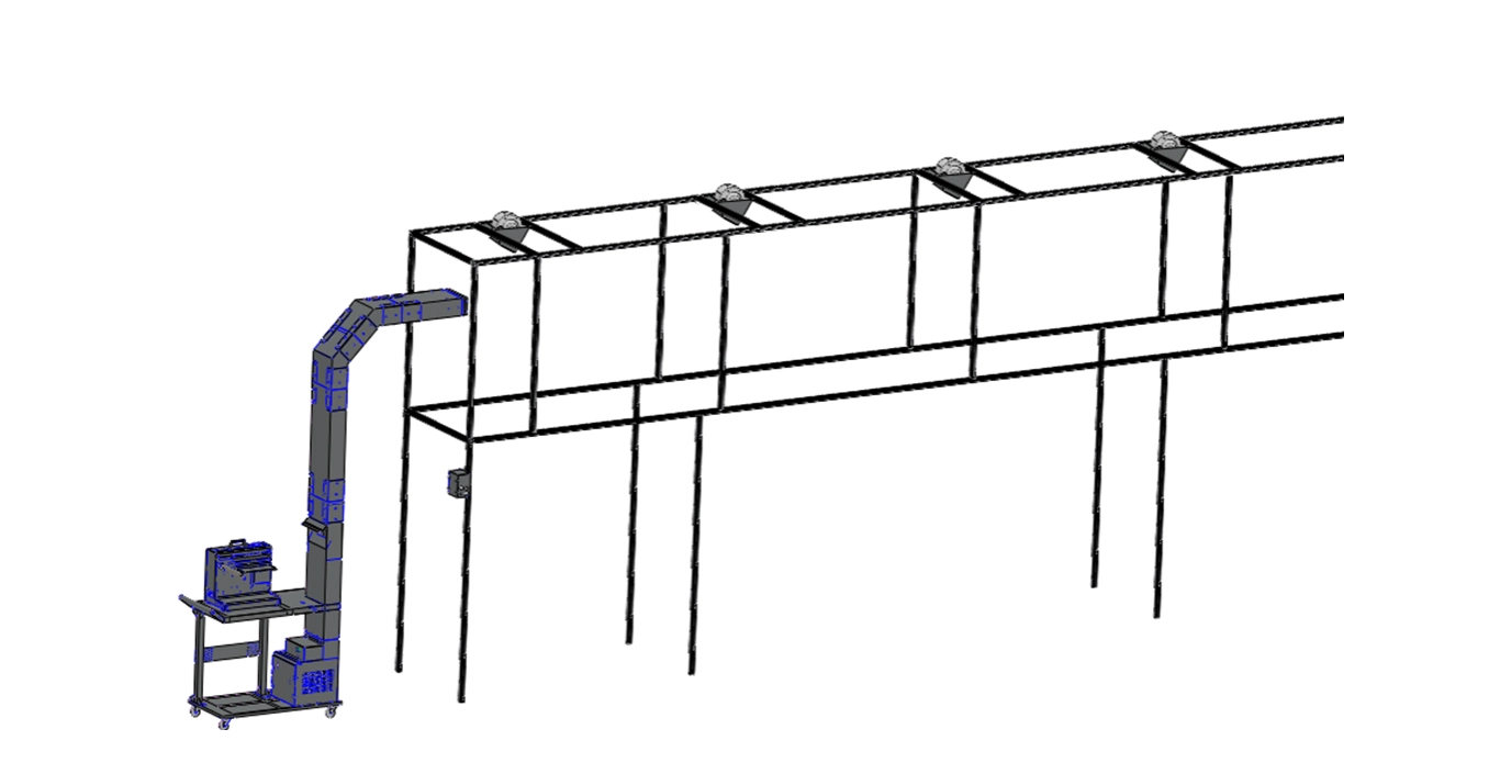 Sistema de transporte de múltiples ventiladores ET1005