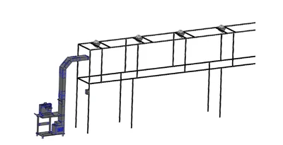 Sistema de transporte de múltiples ventiladores ET1005